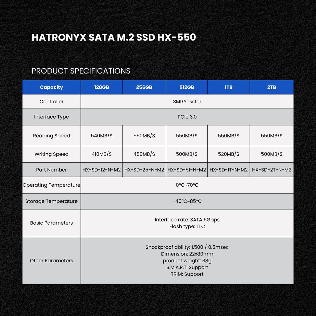 HATRONYX HX-550 M.2 SATA III internal SSD additional product image