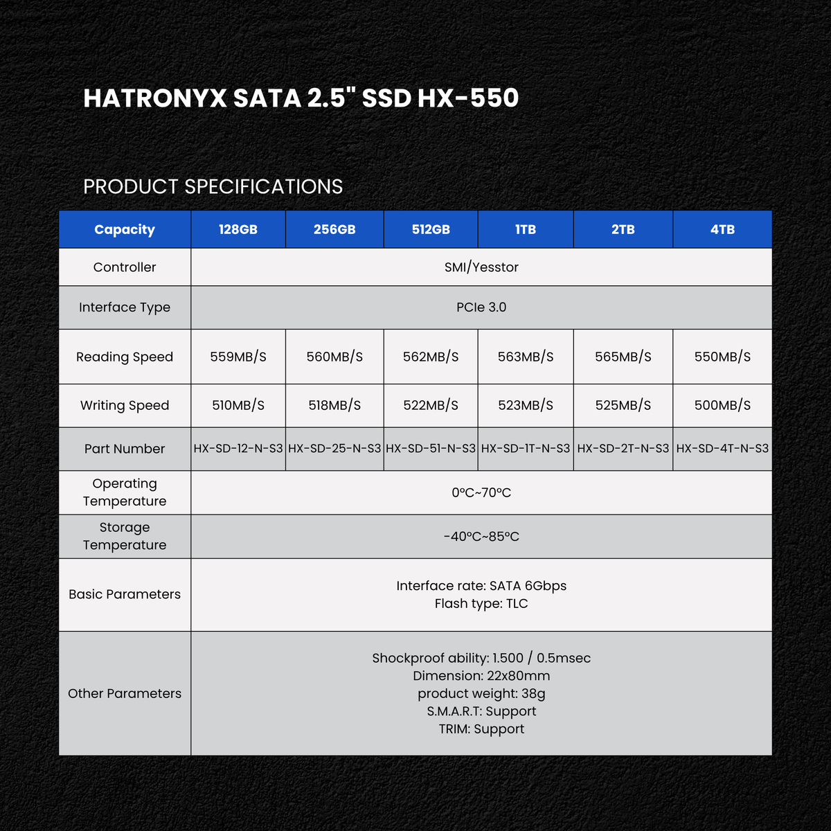 HATRONYX HX-550 2.5 inch SATA III internal SSD additional product image