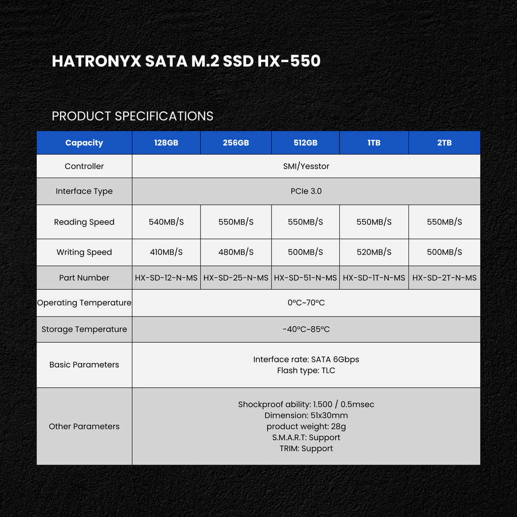 HATRONYX HX-550 mSATA internal SSD additional product image