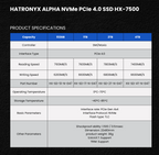 HATRONYX Alpha HX-7500 PCIe Gen 4 NVMe M.2 SSD additional product image